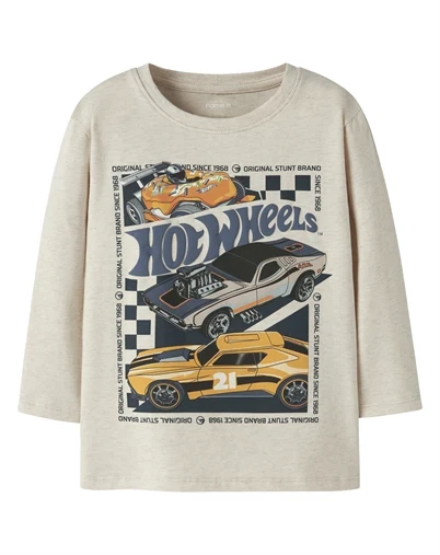 Name it - NMMJunior Hotwheels T-shirt - Peyote Melange